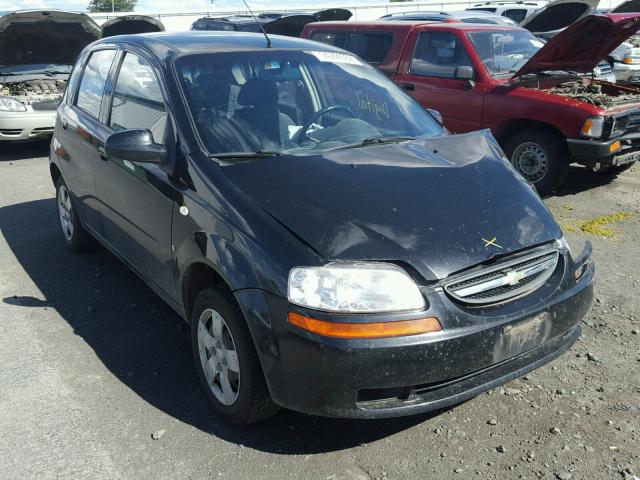 KL1TD66608B184900 - 2008 CHEVROLET AVEO BASE Սև լուսանկար 1