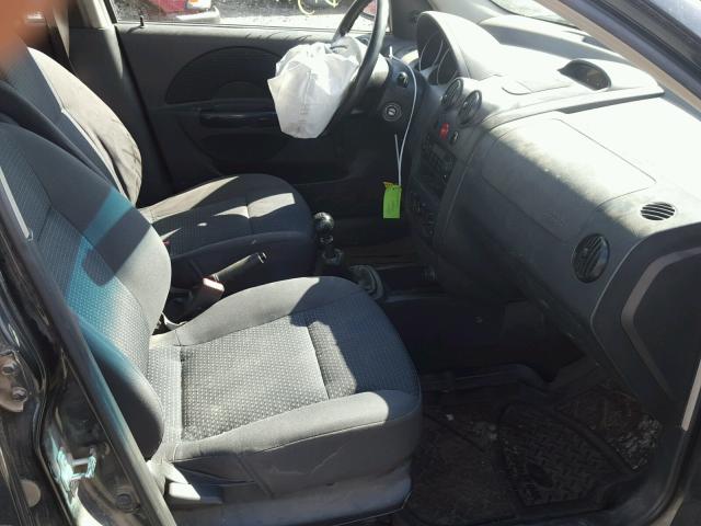 KL1TD66608B184900 - 2008 CHEVROLET AVEO BASE Սև լուսանկար 5