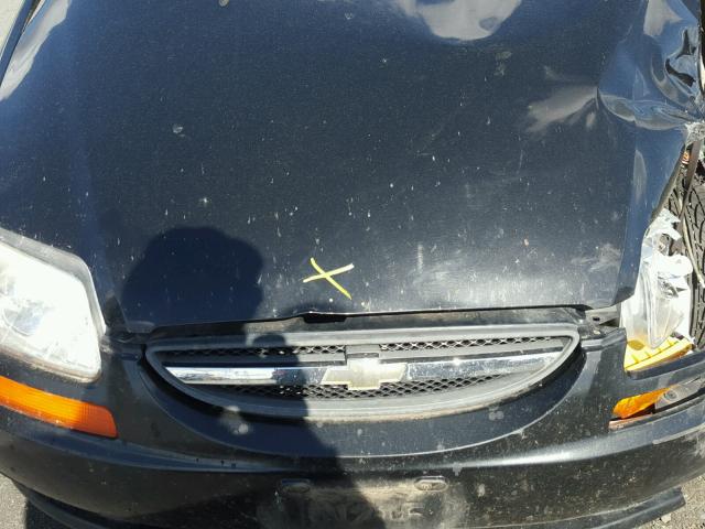 KL1TD66608B184900 - 2008 CHEVROLET AVEO BASE Սև լուսանկար 7