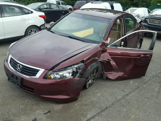 1HGCP264X9A173533 - 2009 HONDA ACCORD LXP BURGUNDY photo 2