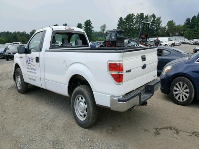 1FTNF1CFXEKD84469 - 2014 FORD F150 WHITE photo 3