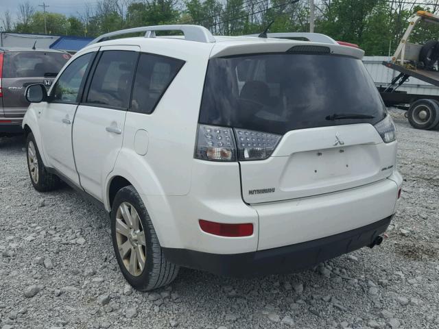 JA4MS41X48Z001670 - 2008 MITSUBISHI OUTLANDER WHITE photo 3