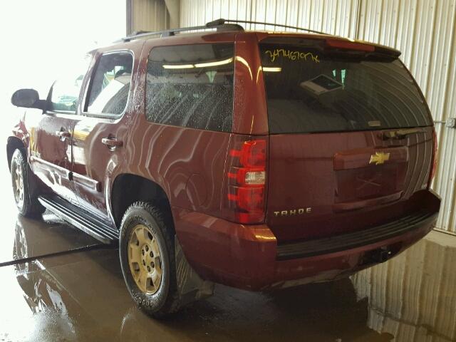 1GNFK13048J191103 - 2008 CHEVROLET TAHOE MAROON photo 3