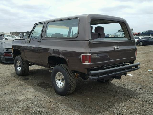 CKL187Z217789 - 1977 CHEVROLET BLAZER K5 BROWN photo 3