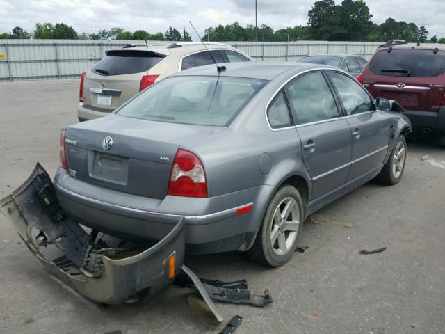 WVWRH63B64P145654 - 2004 VOLKSWAGEN PASSAT GLX GRAY photo 4