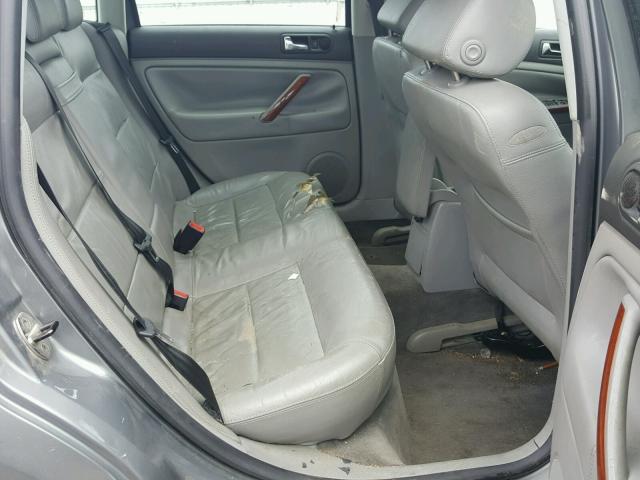 WVWRH63B64P145654 - 2004 VOLKSWAGEN PASSAT GLX GRAY photo 6