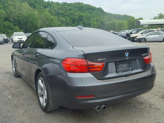 WBA4C9C56FD331314 - 2015 BMW 428 XI GRAY photo 3