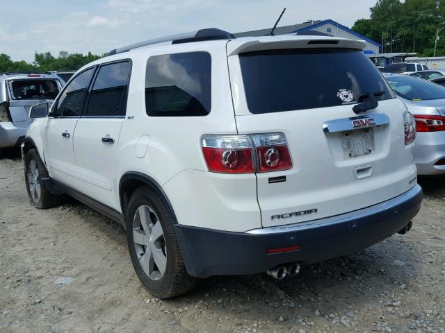 1GKKVRED3CJ200559 - 2012 GMC ACADIA SLT 白色 照片 3