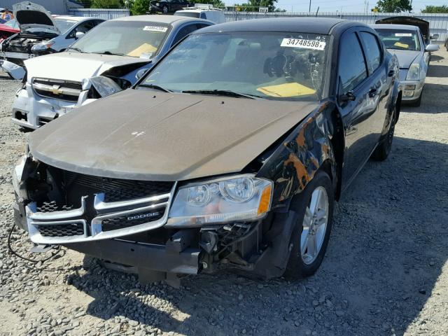 1B3BD1FB2BN577082 - 2011 DODGE AVENGER MA BLACK photo 2