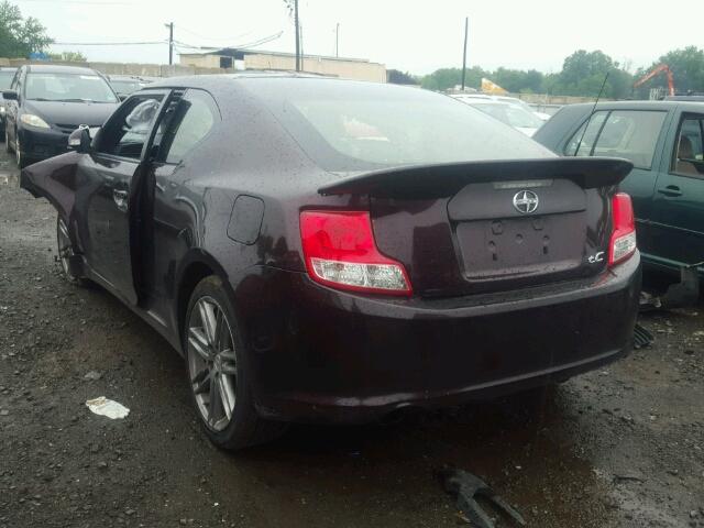 JTKJF5C73D3059680 - 2013 TOYOTA SCION TC 栗色 照片 3