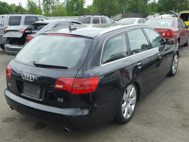 WAUKH74F06N078988 - 2006 AUDI A6 AVANT Q BLACK photo 4