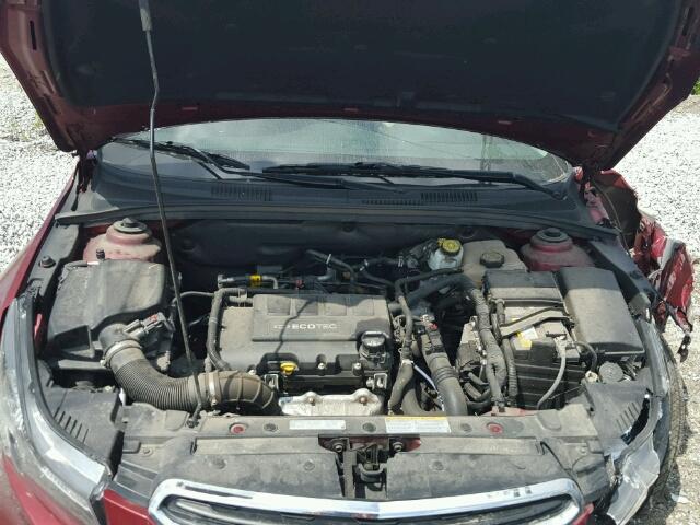 1G1PC5SB8F7156040 - 2015 CHEVROLET CRUZE LT MAROON photo 7