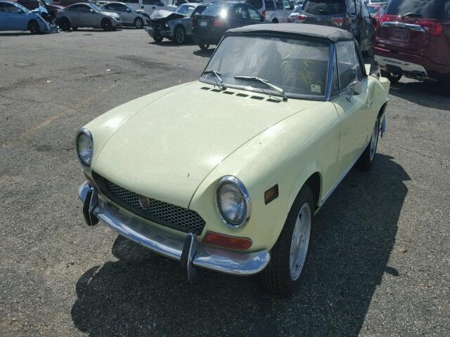 124BS10039724 - 1971 FIAT SPIDER YELLOW photo 2