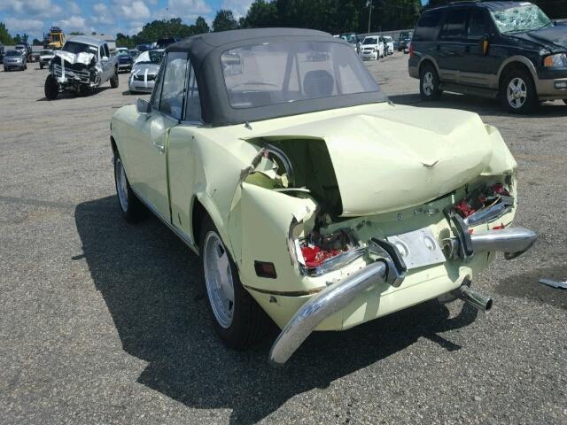 124BS10039724 - 1971 FIAT SPIDER YELLOW photo 3