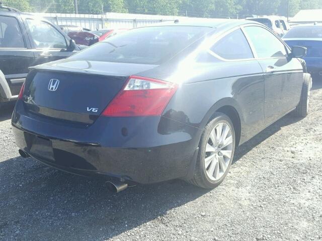 1HGCS22839A011105 - 2009 HONDA ACCORD EXL BLACK photo 4