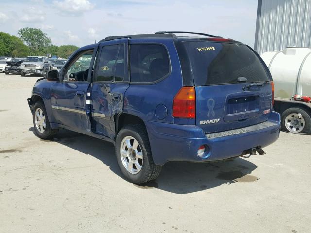 1GKDT13S552376706 - 2005 GMC ENVOY BLUE photo 3