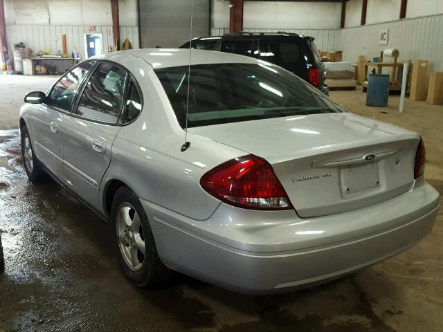 1FAFP53U34A105171 - 2004 FORD TAURUS SE SILVER photo 3