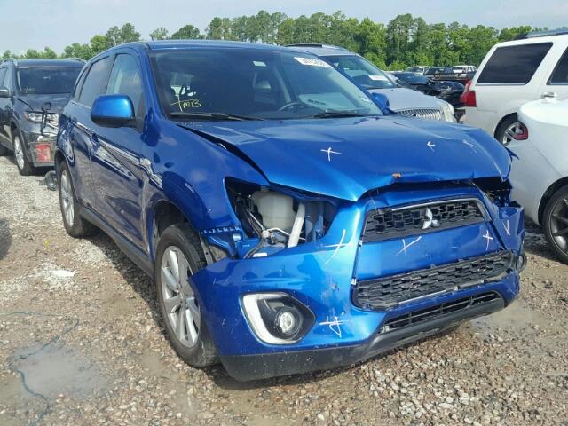 4A4AP4AU8FE019019 - 2015 MITSUBISHI OUTLANDER BLUE photo 1