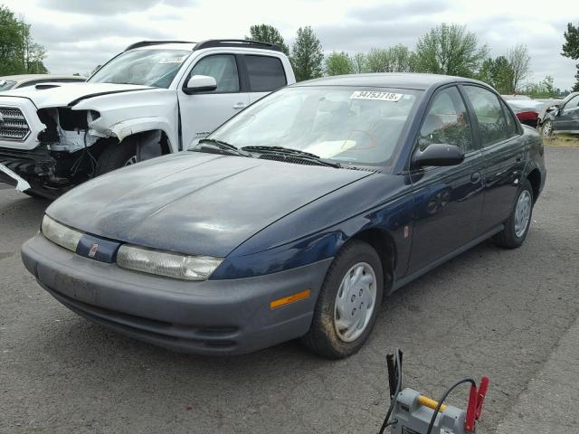 1G8ZF5284XZ164552 - 1999 SATURN SL BLUE photo 2