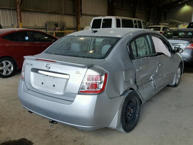 3N1AB6AP2CL713876 - 2012 NISSAN SENTRA 2.0 SILVER photo 4