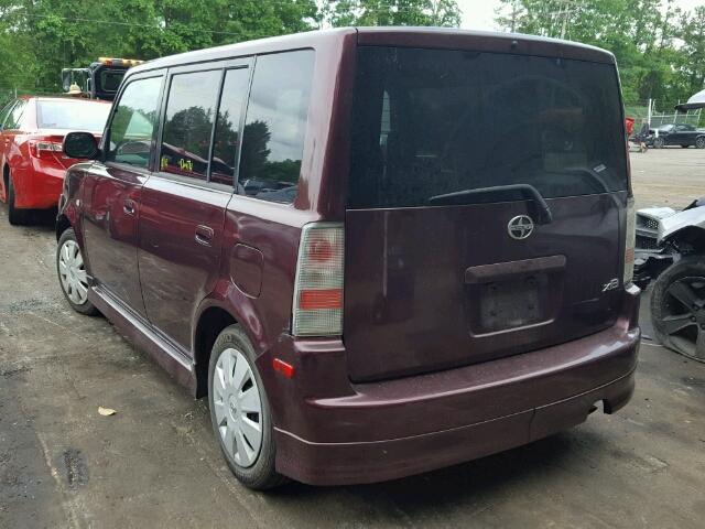 JTLKT324450209495 - 2005 TOYOTA SCION XB იასამნისფერი ფოტო 3