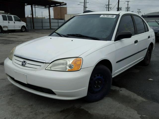 1HGEN26411L000104 - 2001 HONDA CIVIC GX WHITE photo 2