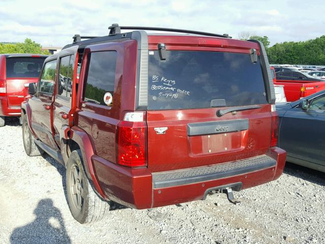 1J8HH48K39C519444 - 2009 JEEP COMMANDER წითელი ფოტო 3