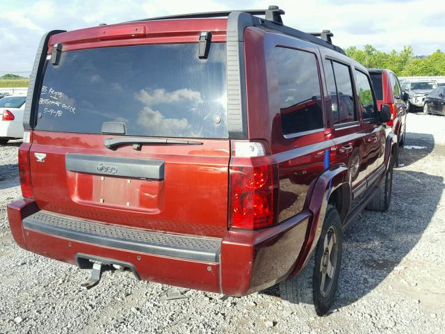 1J8HH48K39C519444 - 2009 JEEP COMMANDER წითელი ფოტო 4