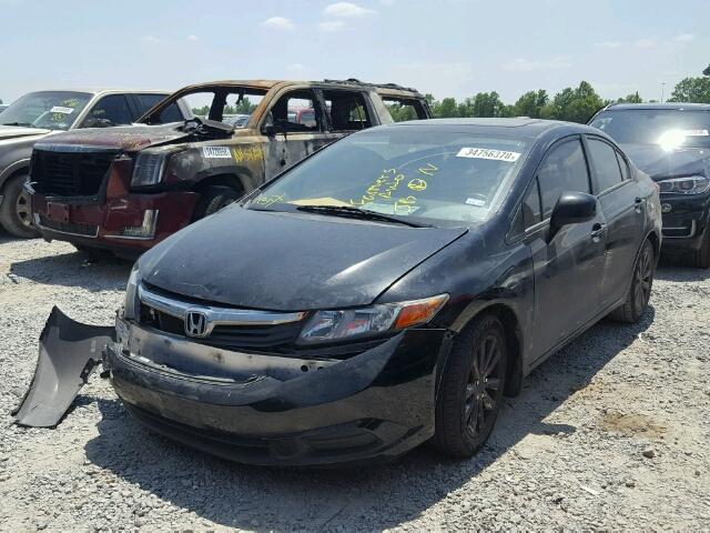 2HGFB2F90CH530055 - 2012 HONDA CIVIC EXL 黑色 照片 2