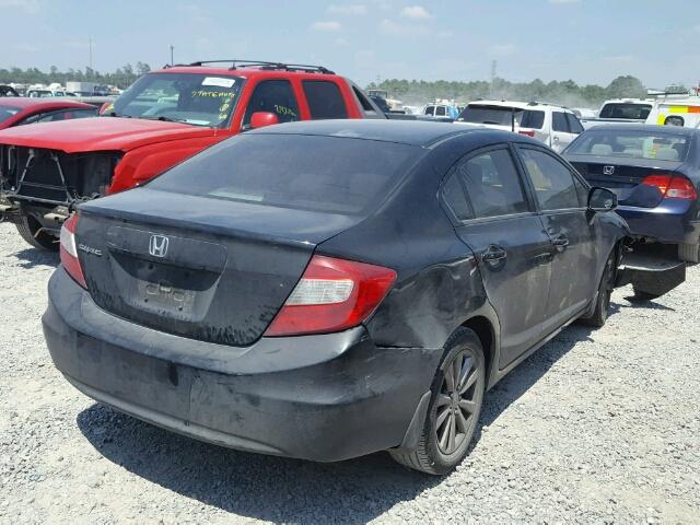 2HGFB2F90CH530055 - 2012 HONDA CIVIC EXL 黑色 照片 4
