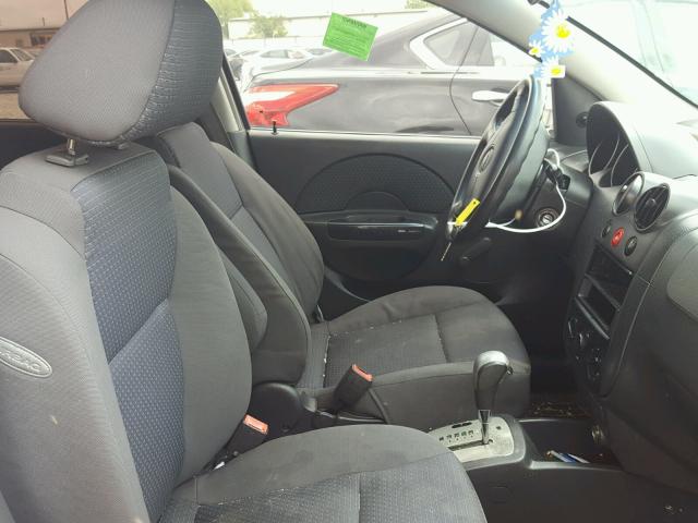 KL1TD66607B790910 - 2007 CHEVROLET AVEO BASE Ağ foto 5