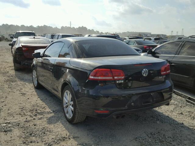 WVWBW7AH0CV014539 - 2012 VOLKSWAGEN EOS KOMFOR შავი ფოტო 3