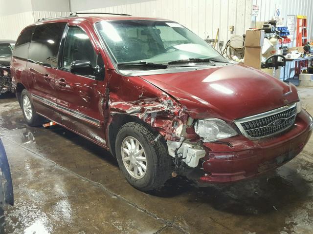 2FMZA5240YBA54311 - 2000 FORD WINDSTAR S RED photo 1