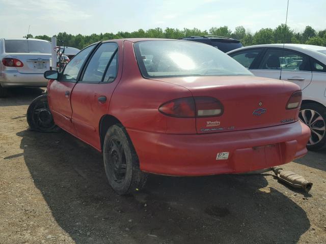 1G1JF524XS7116003 - 1995 CHEVROLET CAVALIER L RED photo 3