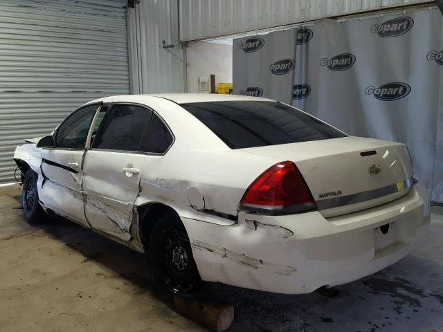 2G1WS55R279227918 - 2007 CHEVROLET IMPALA POL WHITE photo 3