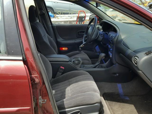 1G2WJ52KXYF272569 - 2000 PONTIAC GRAND PRIX MAROON photo 5