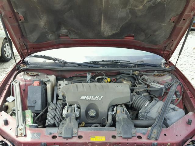 1G2WJ52KXYF272569 - 2000 PONTIAC GRAND PRIX MAROON photo 7