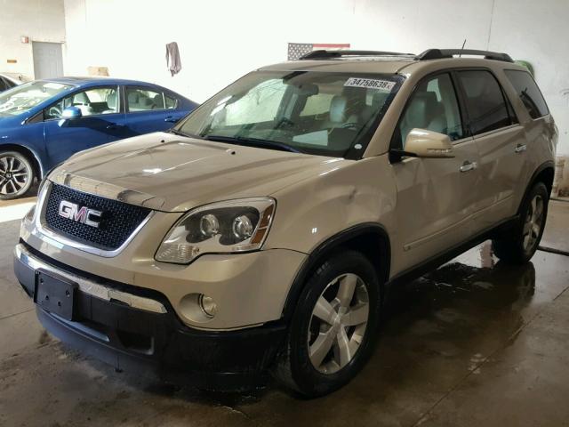 1GKLRMED1AJ138233 - 2010 GMC ACADIA SLT BEIGE photo 2