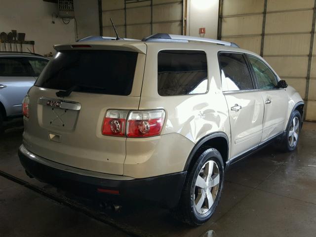 1GKLRMED1AJ138233 - 2010 GMC ACADIA SLT BEIGE photo 4