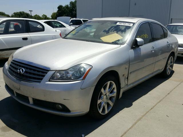 JNKBY01E66M200909 - 2006 INFINITI M45 SEDAN/ SILVER photo 2