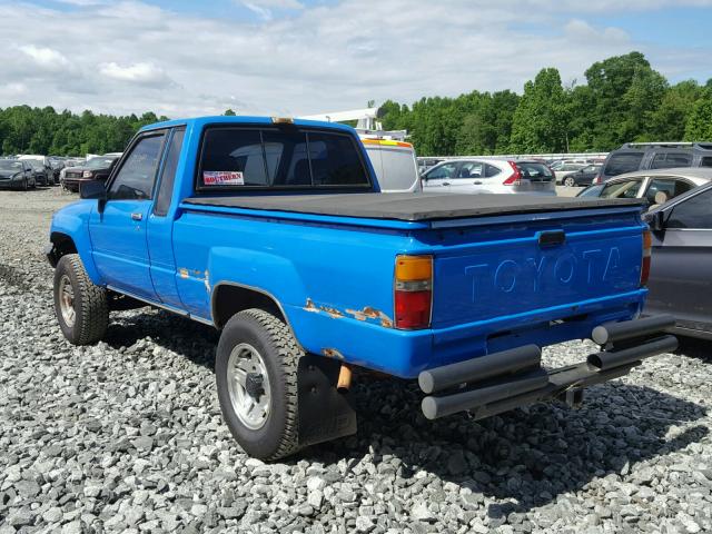 JT4VN67M4J0006288 - 1988 TOYOTA PICKUP SHO BLUE photo 3