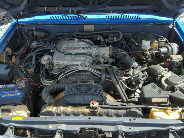 JT4VN67M4J0006288 - 1988 TOYOTA PICKUP SHO BLUE photo 7