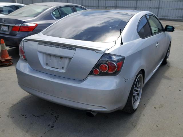 JTKDE167X60074296 - 2006 TOYOTA SCION TC 银色 照片 4