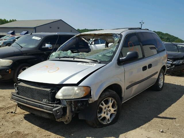 1D4GP25R93B241015 - 2003 DODGE CARAVAN SE SILVER photo 2