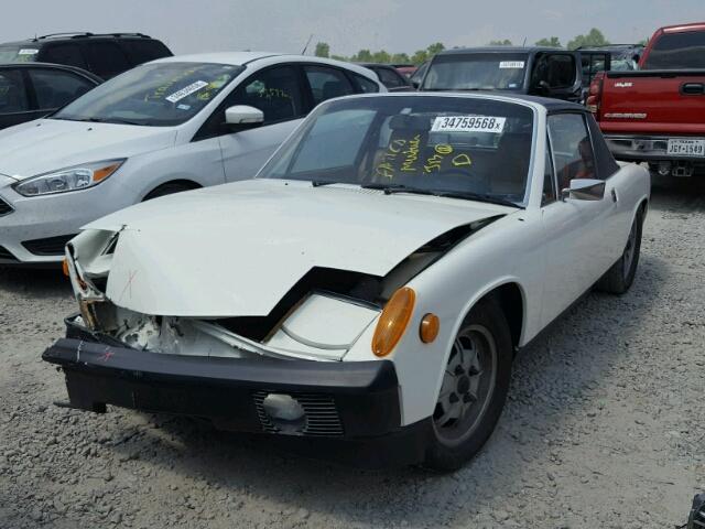 4762900420 - 1976 PORSCHE 914 WHITE photo 2