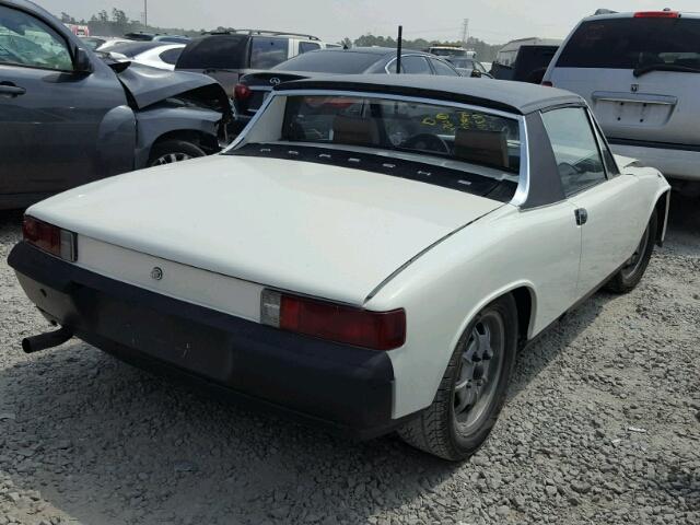 4762900420 - 1976 PORSCHE 914 WHITE photo 4