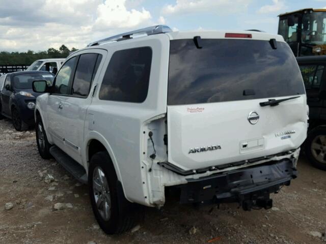 5N1BA0ND3CN606199 - 2012 NISSAN ARMADA SV WHITE photo 3