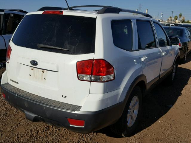 KNDJJ741595027465 - 2009 KIA BORREGO LX WHITE photo 4