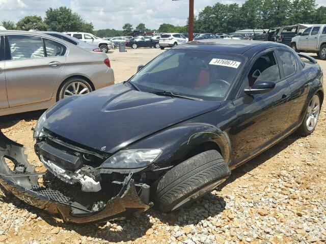 JM1FE173080215505 - 2008 MAZDA RX8 BLACK photo 2