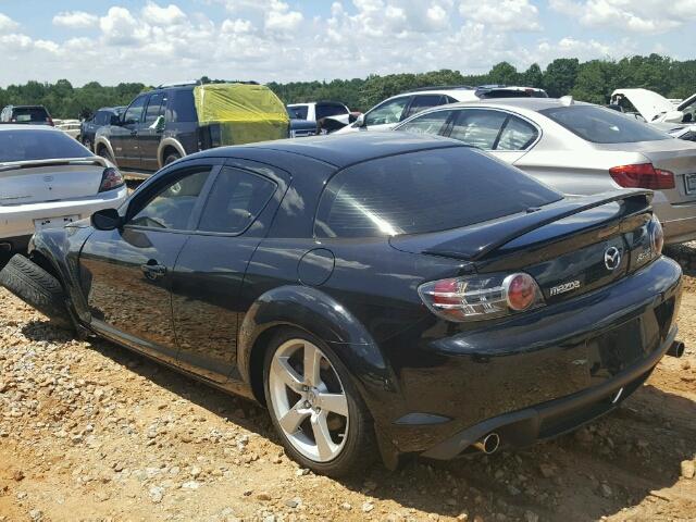 JM1FE173080215505 - 2008 MAZDA RX8 BLACK photo 3